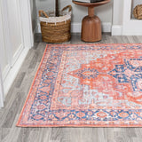 Maris Ornate Medallion Washable Area Rug
