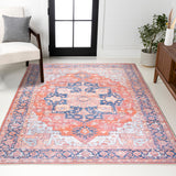 Maris Ornate Medallion Washable Area Rug