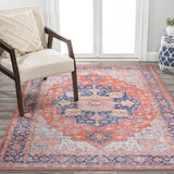 Maris Ornate Medallion Washable Area Rug