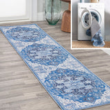 Maris Ornate Medallion Washable Area Rug