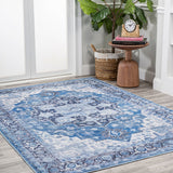 Maris Ornate Medallion Washable Area Rug