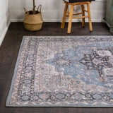 Maris Ornate Medallion Washable Area Rug
