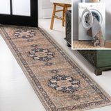 Maris Ornate Medallion Washable Area Rug