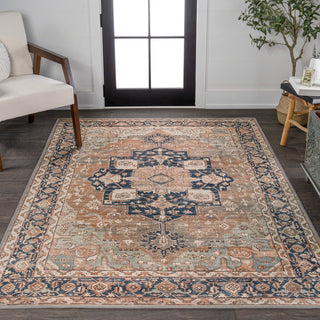 Maris Ornate Medallion Washable Area Rug