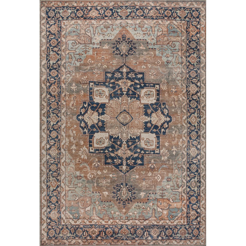 Maris Ornate Medallion Washable Area Rug