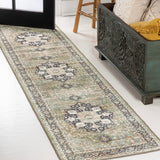 Maris Ornate Medallion Washable Area Rug
