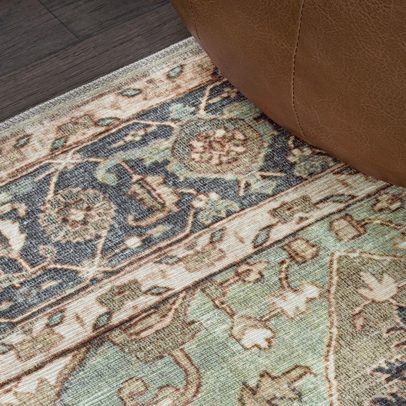 Maris Ornate Medallion Washable Area Rug