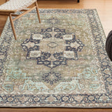 Maris Ornate Medallion Washable Area Rug