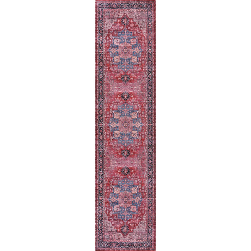 Maris Ornate Medallion Washable Area Rug