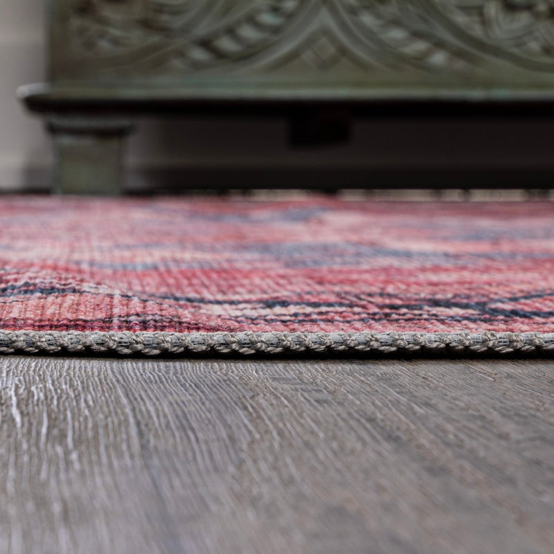 Maris Ornate Medallion Washable Area Rug