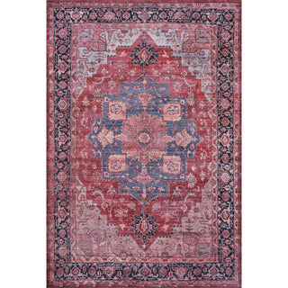 Maris Ornate Medallion Washable Area Rug