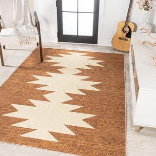 Chayton Minimalist Geometric Machine-washable Area Rug