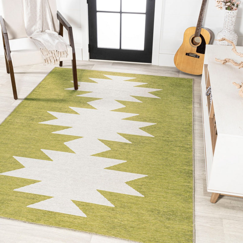 Chayton Minimalist Geometric Machine-washable Area Rug