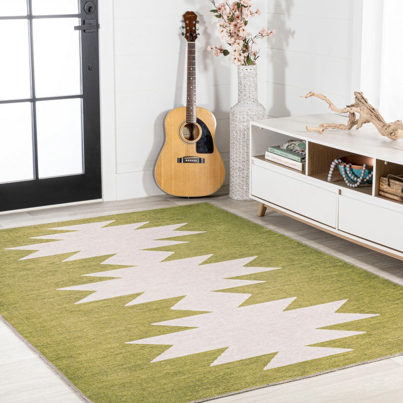 Chayton Minimalist Geometric Machine-washable Area Rug