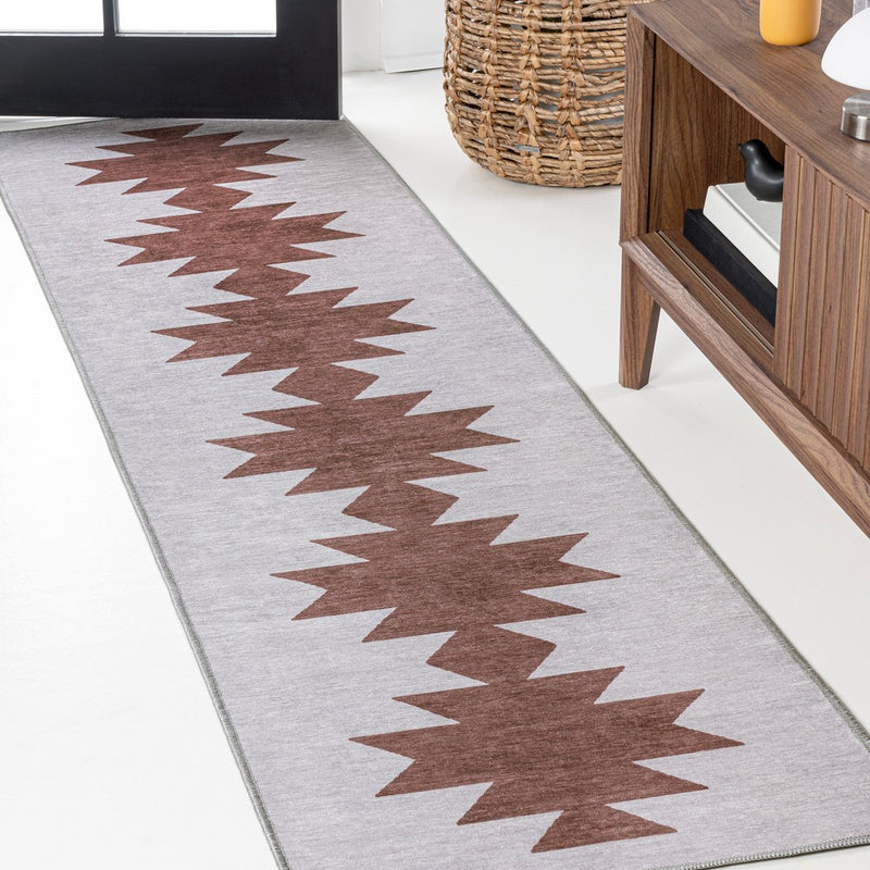 Chayton Minimalist Geometric Machine-washable Area Rug