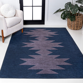 Chayton Minimalist Geometric Machine-washable Area Rug