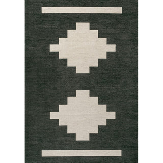 Adriel Geometric Tribal Medallion Machine-washable Area Rug