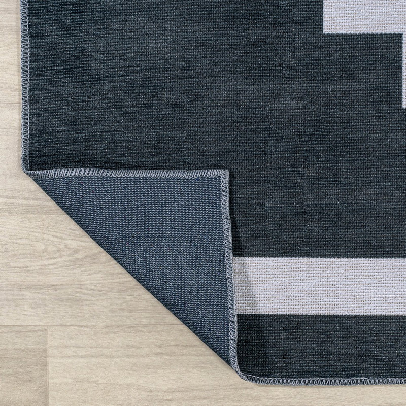 Adriel Geometric Tribal Medallion Machine-washable Area Rug