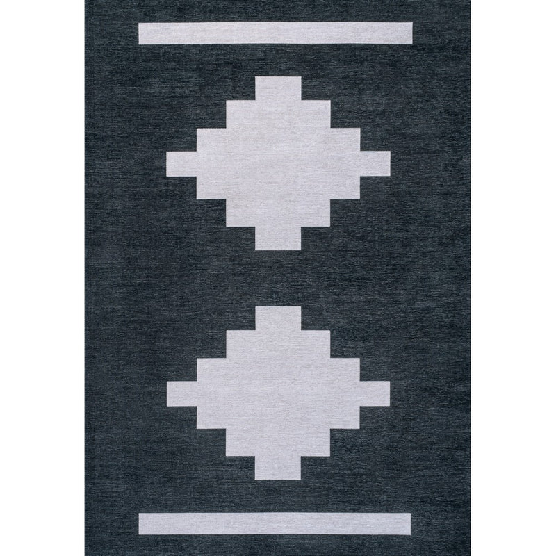 Adriel Geometric Tribal Medallion Machine-washable Area Rug