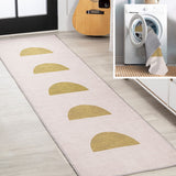 Luola Minimalist Geometric Machine-washable Area Rug