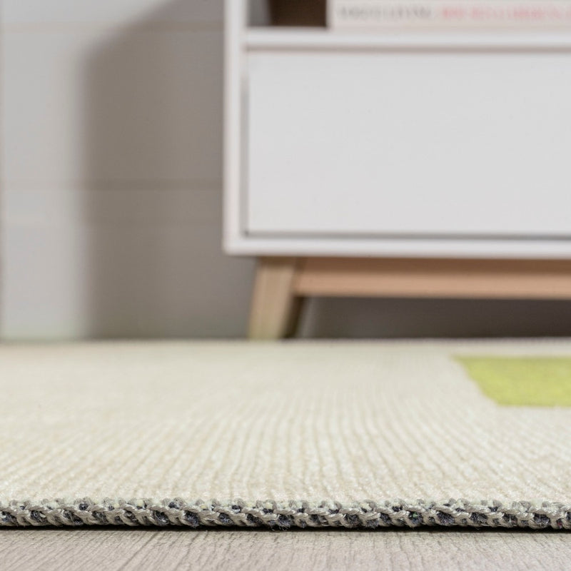 Luola Minimalist Geometric Machine-washable Area Rug