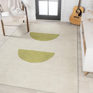 Luola Minimalist Geometric Machine-washable Area Rug