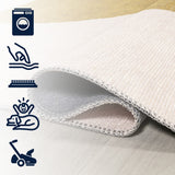 Luola Minimalist Geometric Machine-washable Area Rug