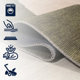 Cirkel Minimalist Geometric Dot Machine-washable Area Rug
