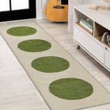 Cirkel Minimalist Geometric Dot Machine-washable Area Rug