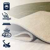 Cirkel Minimalist Geometric Dot Machine-washable Area Rug