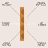 Demie Minimalist Graphic Circle Machine-washable Area Rug
