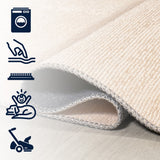 Demie Minimalist Graphic Circle Machine-washable Area Rug