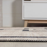 Ashkii Minimalist Medallion Machine-washable Area Rug