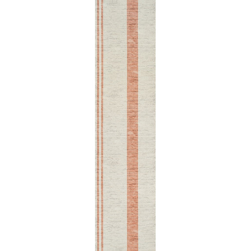 Raita Modern Distressed Stripe Machine-washable Area Rug