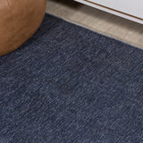Linja Solid Centre Stripe Machine-washable Area Rug