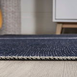 Linja Solid Centre Stripe Machine-washable Area Rug
