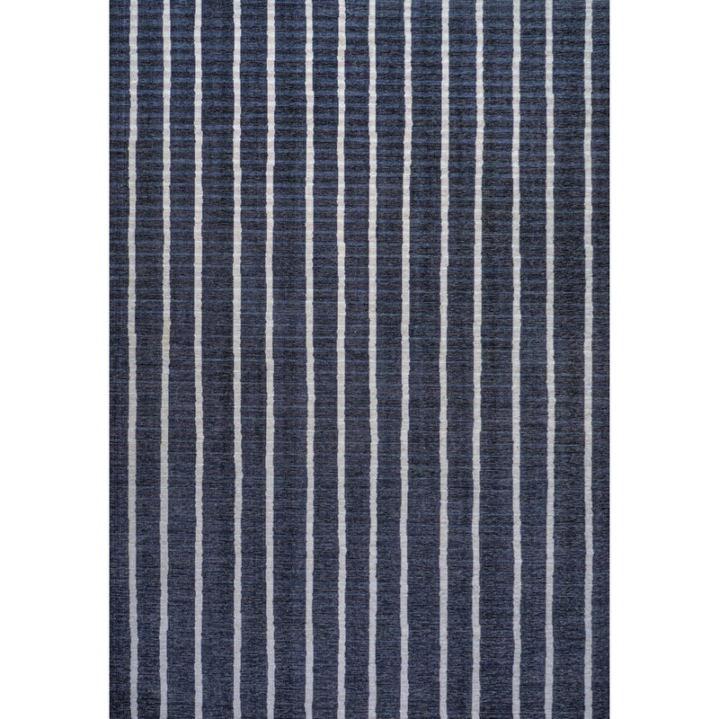 Rand Distressed Ticking Stripe Machine-washable Area Rug