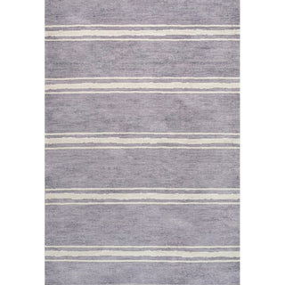 Bande Distressed Ticking Stripe Machine-washable Area Rug