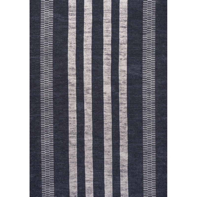 Vichy Geometric Striped Machine-washable Area Rug