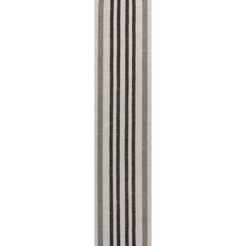 Vichy Geometric Striped Machine-washable Area Rug
