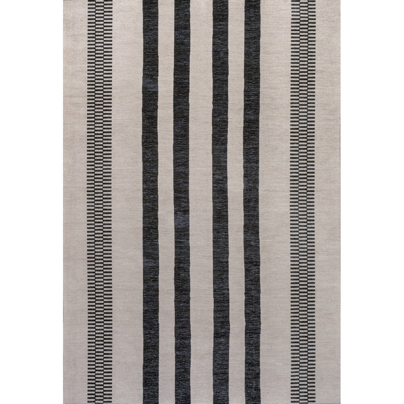 Vichy Geometric Striped Machine-washable Area Rug