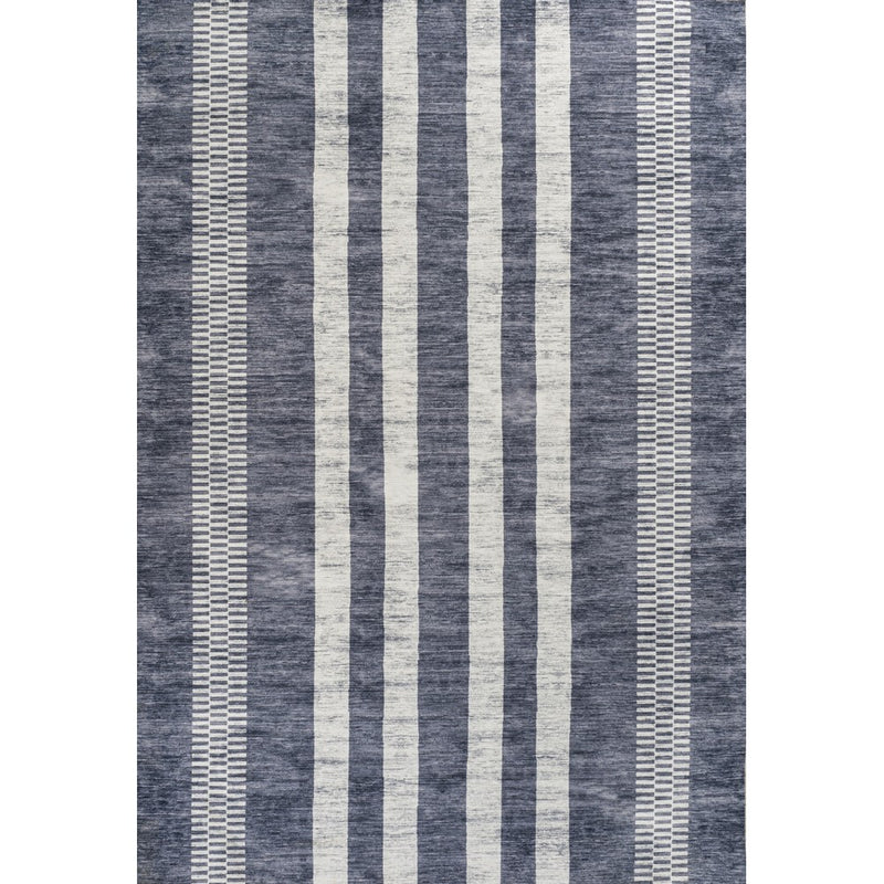 Vichy Geometric Striped Machine-washable Area Rug