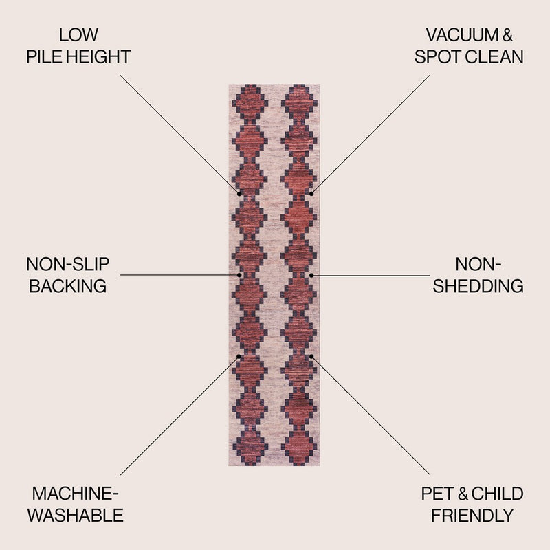 Timantii Modern Trellis Kilim Area Rug