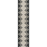 Siksak Modern Chevron Border Area Rug