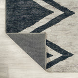 Siksak Modern Chevron Border Area Rug