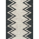 Siksak Modern Chevron Border Area Rug