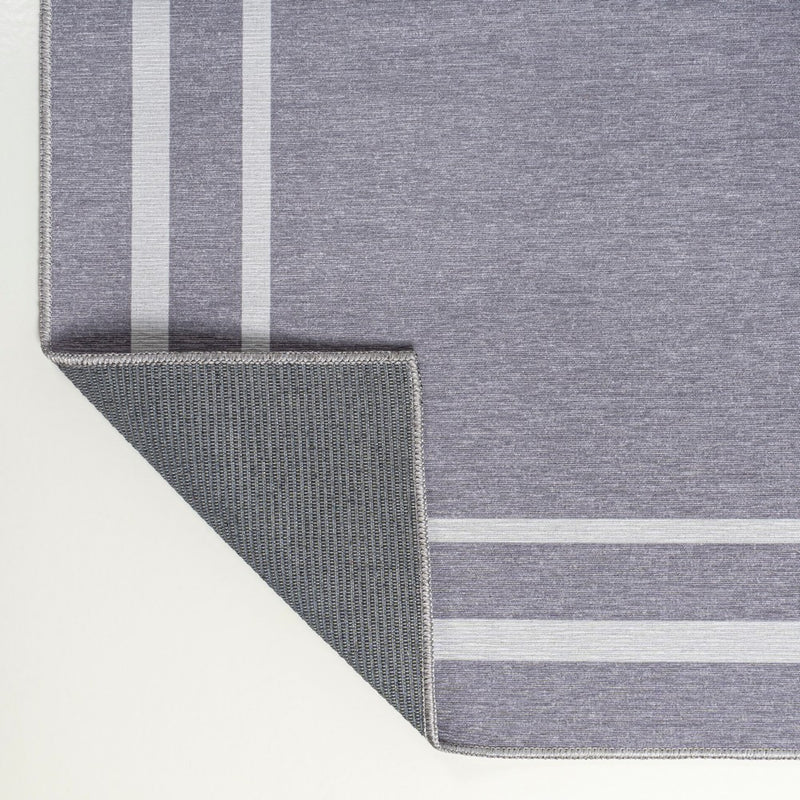Sloane Classic 2-stripe Border Washable Area Rug