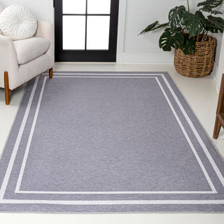 Sloane Classic 2-stripe Border Washable Area Rug