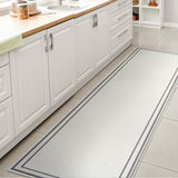 Sloane Classic 2-stripe Border Washable Area Rug