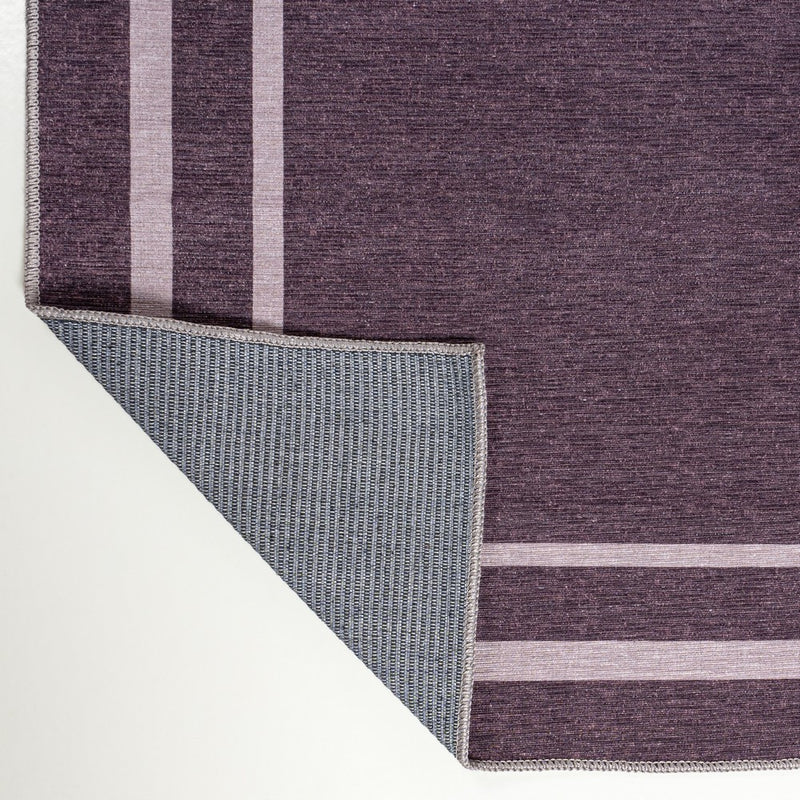 Sloane Classic 2-stripe Border Washable Area Rug